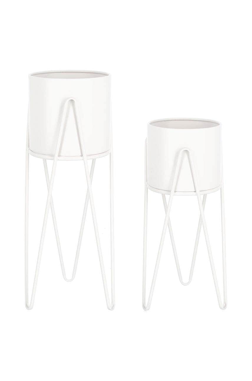 Bizzotto un set de capace pentru ghivece cu rame Madelyn 2-pack