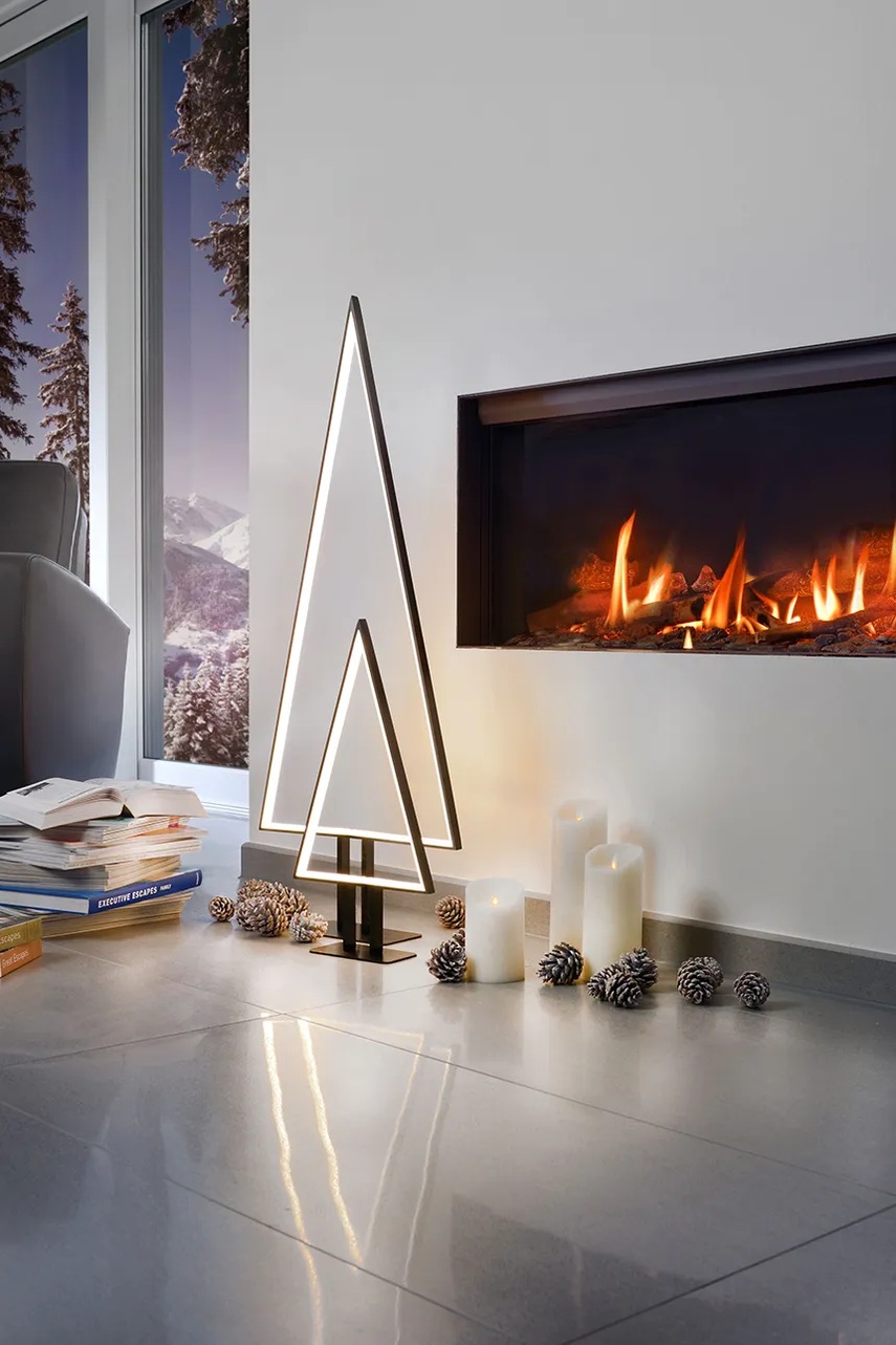 Led χριστουγεννιάτικη διακόσμηση Sompex Pine χρώμα: μαύρο φωτογραφία
