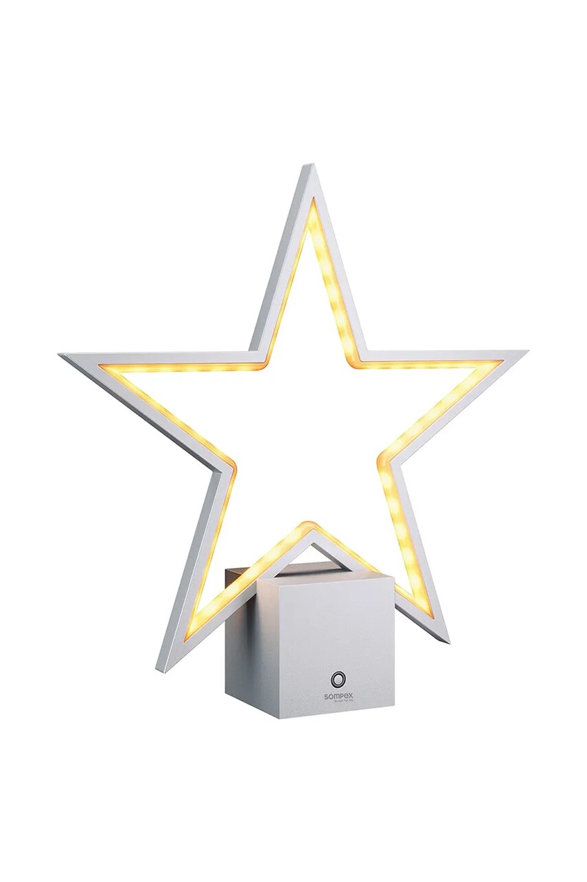 Sompex decorațiune de crăciun cu led-uri Lucy culoarea gri