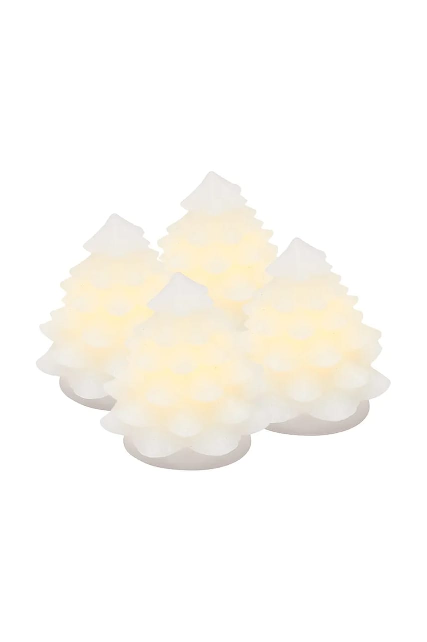 Sirius set de decorațiuni de crăciun cu led Carla Juletra Mini 4-pack culoarea alb Sirius set de decorațiuni de crăciun cu led Carla Juletra Mini 4-pack culoarea alb