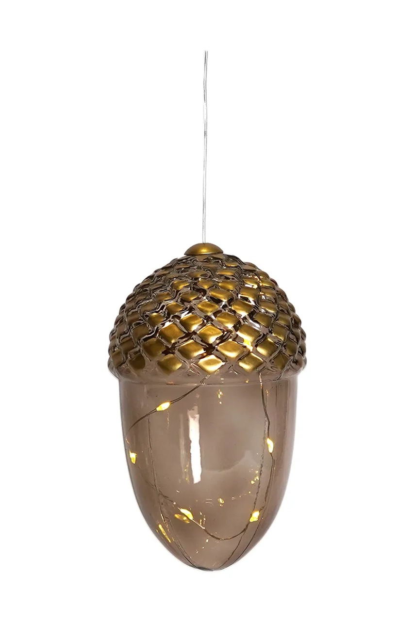 Sirius decorațiune de crăciun cu led-uri Celina Agern culoarea maro