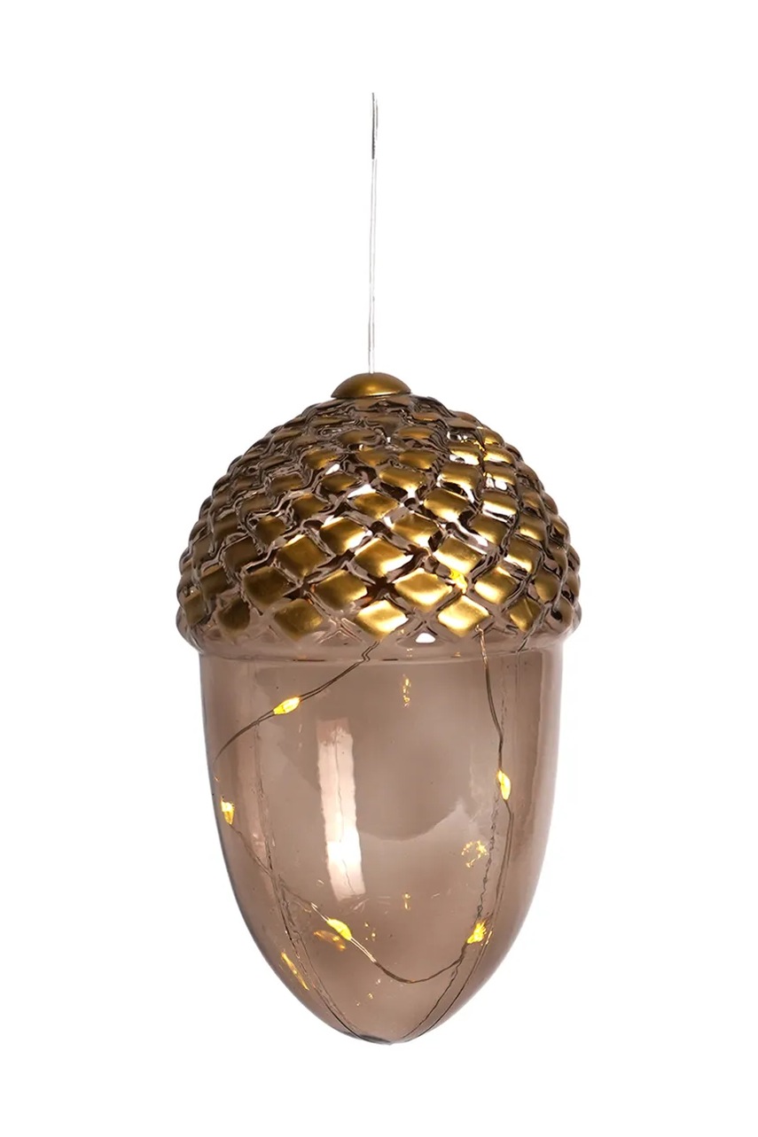 Sirius decorațiune de crăciun cu led-uri Celina Agern culoarea maro