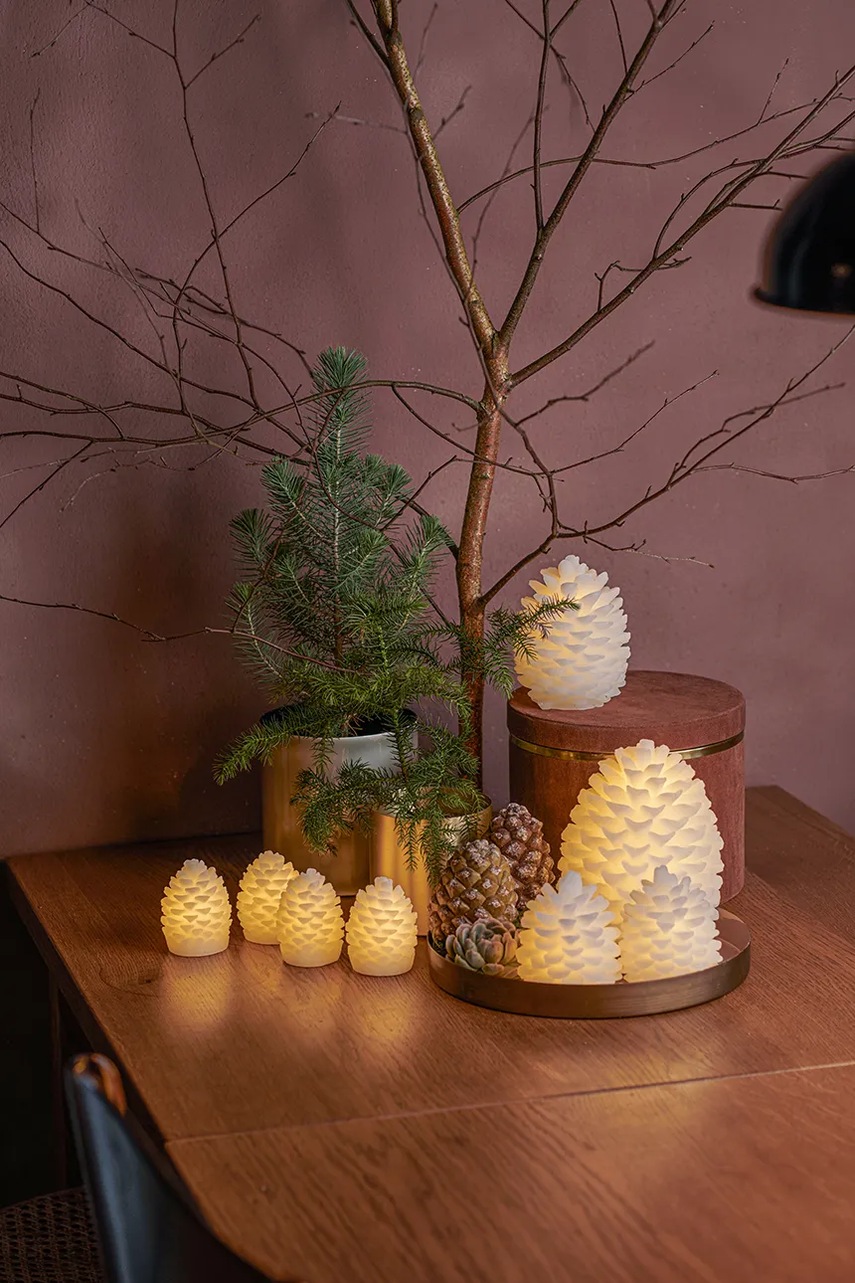 Σετ χριστουγεννιάτικης διακόσμησης led Sirius Clara Kogle 4-pack χρώμα: άσπρο φωτογραφία