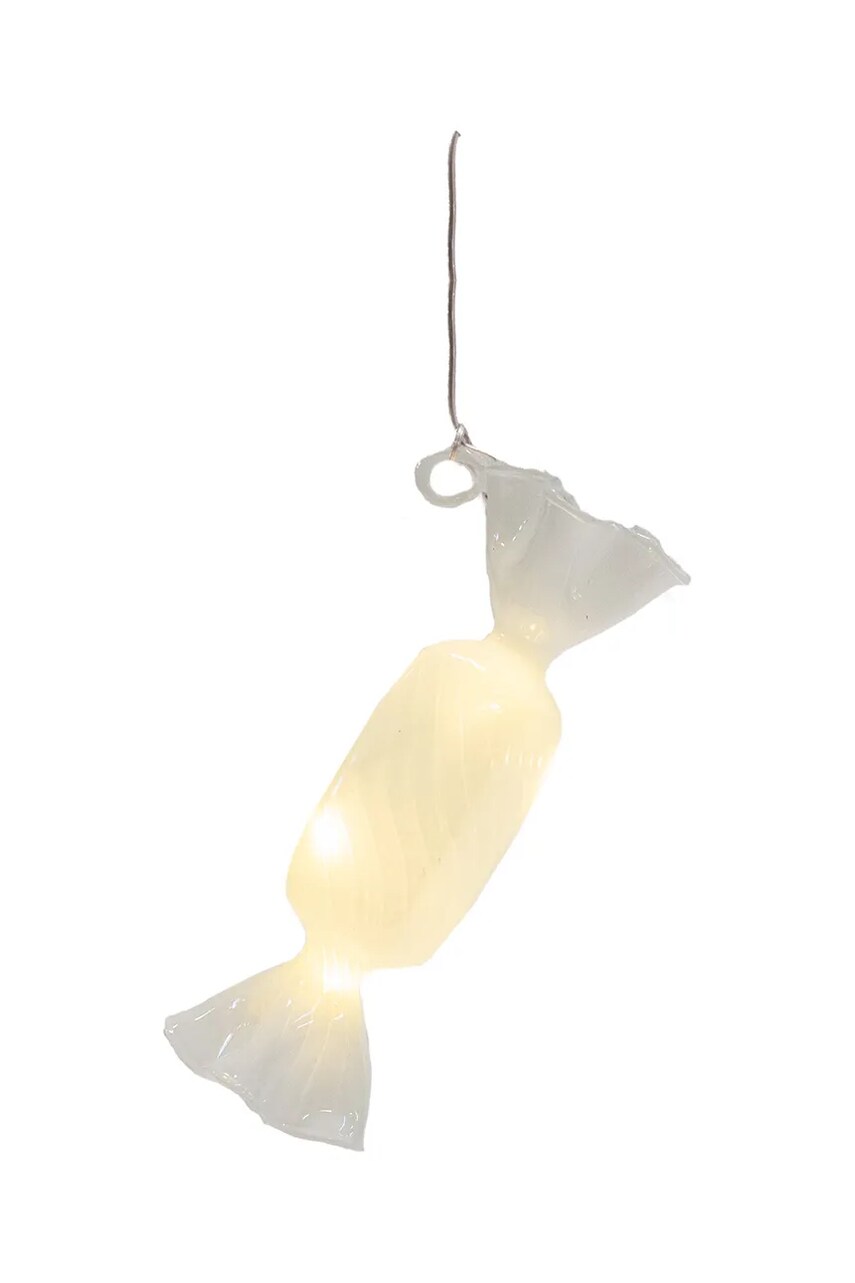 Sirius decorațiune de crăciun cu led-uri Hannah Candy culoarea alb