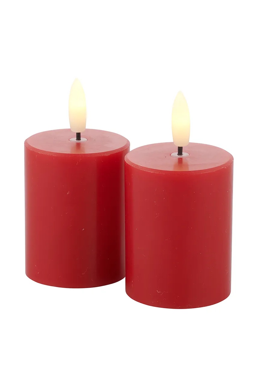 Sirius set de lumanari led Sille 2-pack culoarea rosu