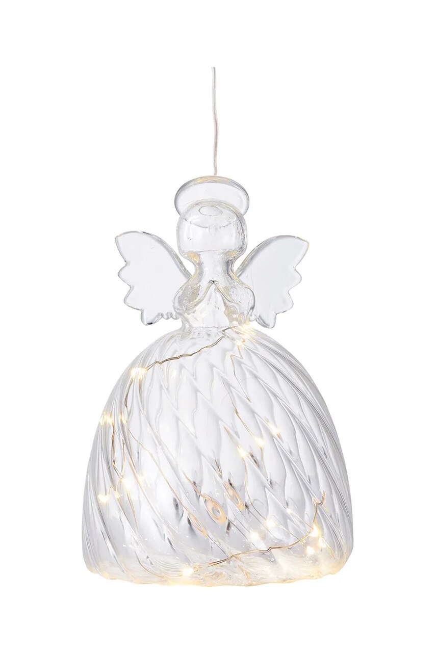 Sirius decorațiune de crăciun cu led-uri Wave Engel culoarea transparent