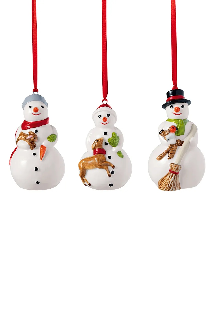 Levně Ozdobný přívěsek Villeroy & Boch Nostalgic Ornaments 5 x 5 x 8 cm 3-pack více barev