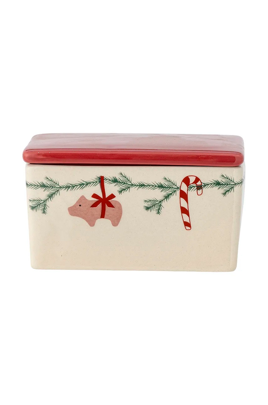 

Купа за масло Bloomingville Yule Butter Box 250 ml, Червен