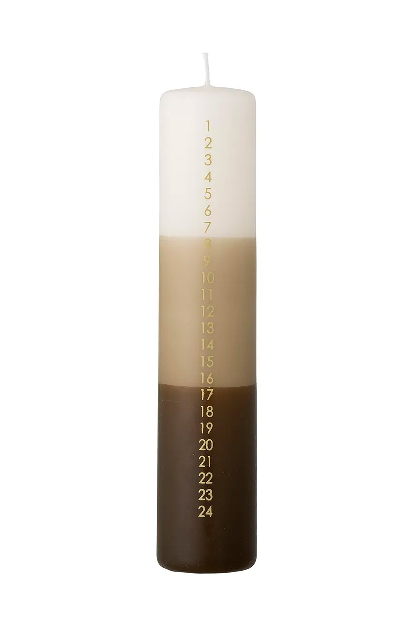 

Адвентна свещ Bloomingville Dip Dye Candle, Кафяв
