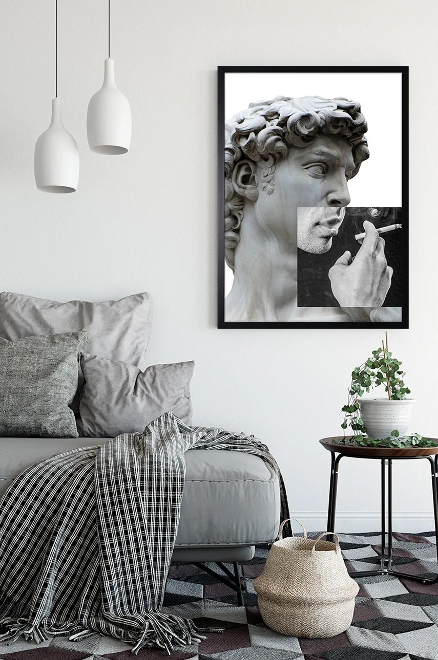 home & lifestyle fali dekoráció Posag Dawida z Papierosem termék 2. képe