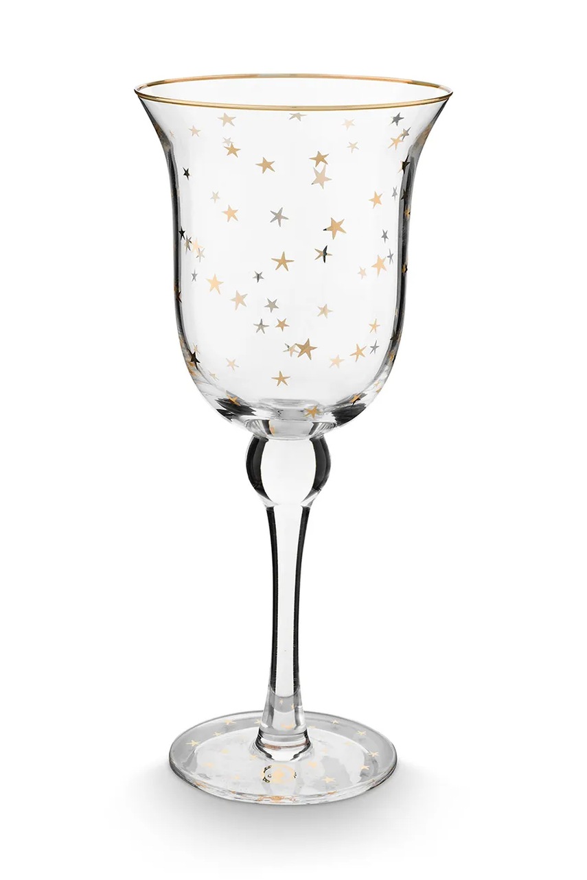 

Комплект чаши за вино Pip Studio Stars Gold 360 ml (6 броя), Прозрачен