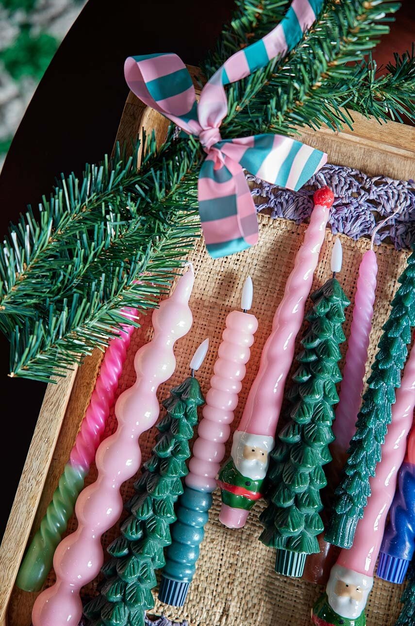 Σετ κεριών led Rice Soft Pink 2-pack φωτογραφία