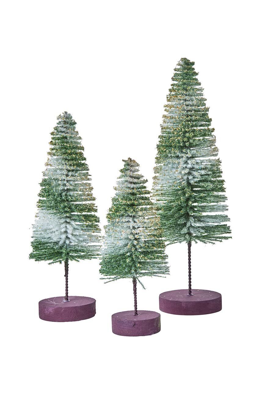 Rice pom de crăciun decorativ 3-pack