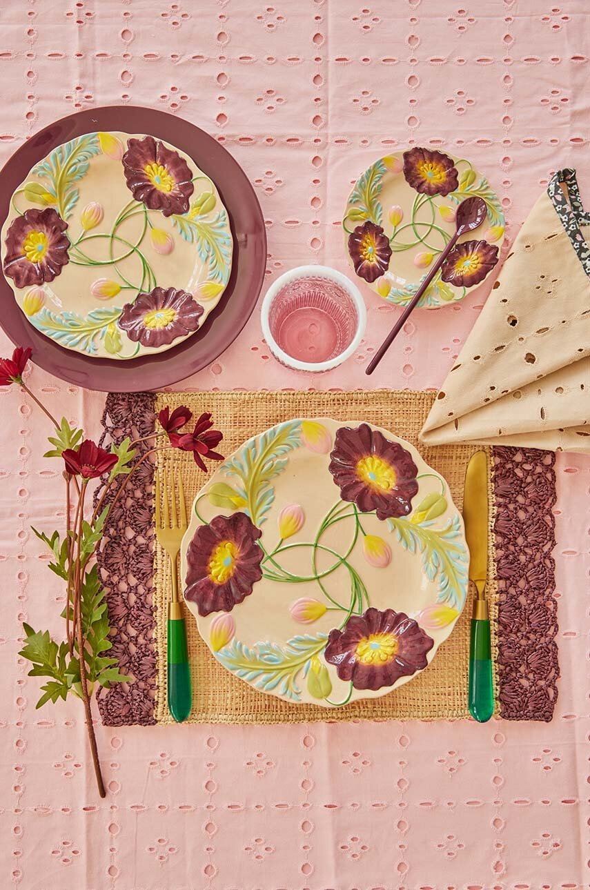 Βαμβακερό τραπεζομάντιλο Rice 100 x 100 cm φωτογραφία