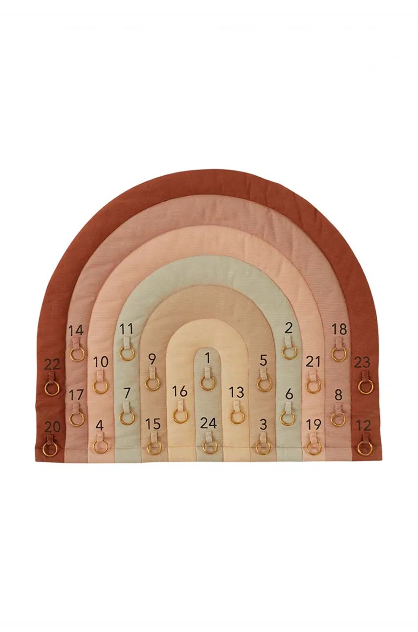OYOY calendar de advent pentru copii Rainbow Christmas Calendar