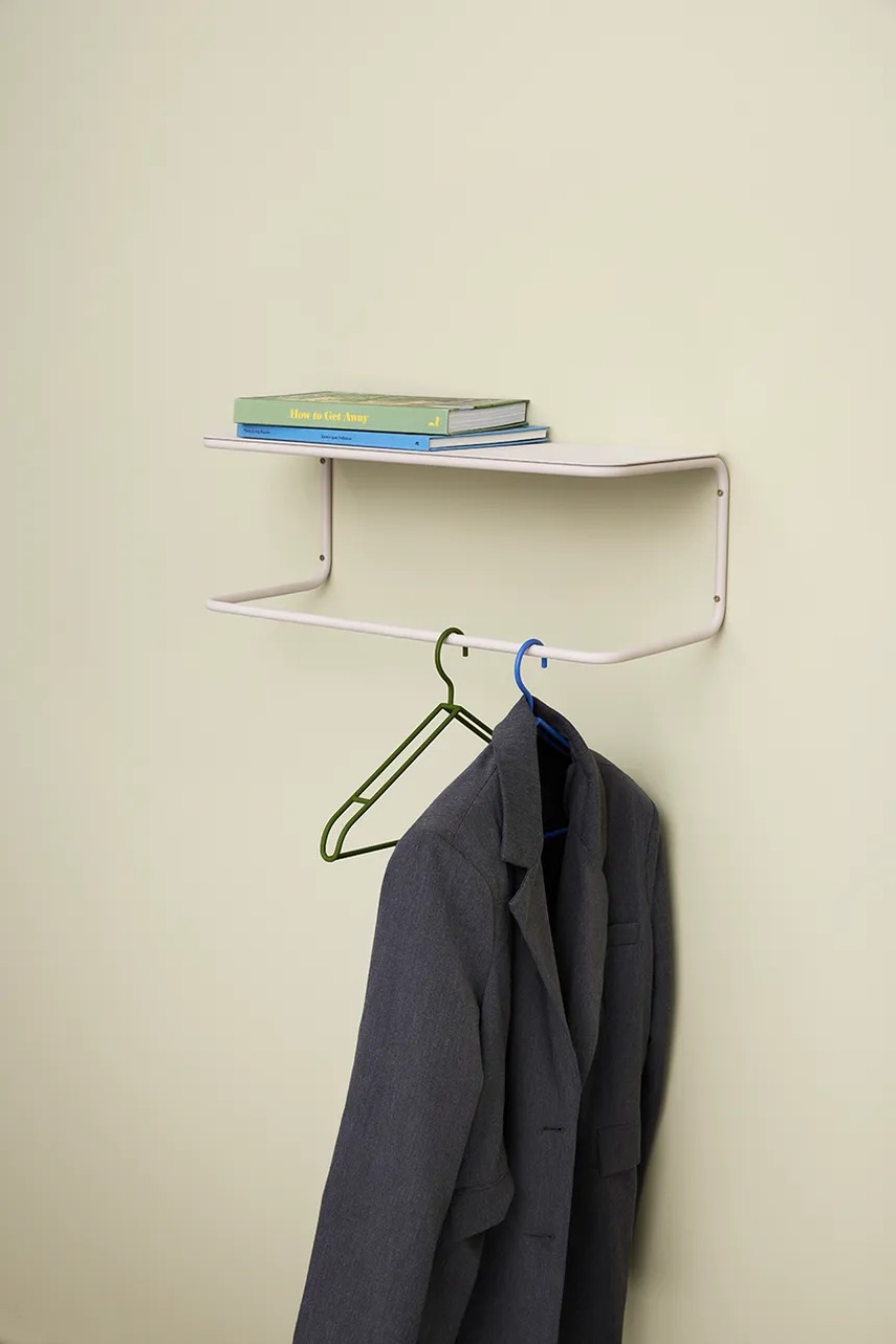 Κρεμαστό ράφι Hübsch Welcome χρώμα: μπεζ φωτογραφία