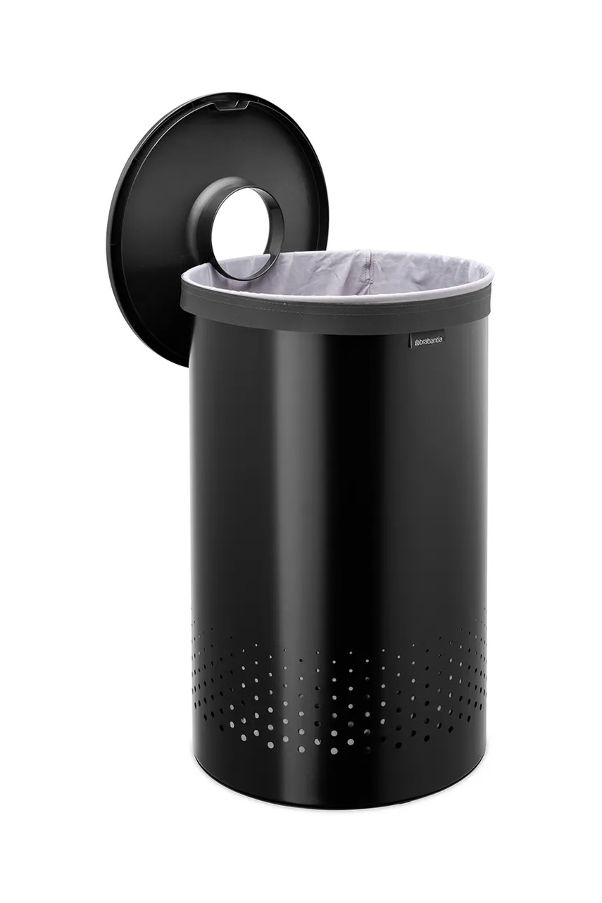Καλάθι άπλυτων Brabantia 60 L χρώμα: μαύρο φωτογραφία