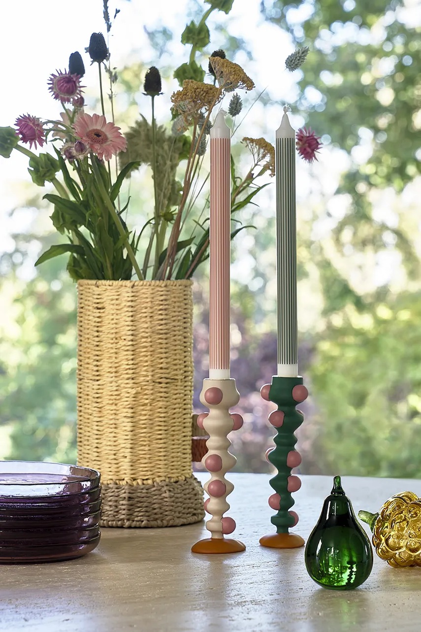 Διακοσμητικό κηροπήγιο Villa Collection Styles χρώμα: πολύχρωμο φωτογραφία