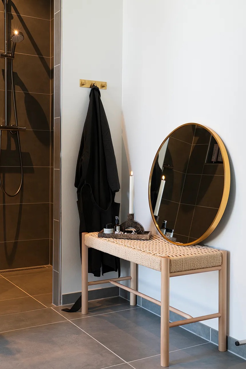 Καθρέφτης τοίχου House Nordic Madrid χρώμα: κίτρινο φωτογραφία