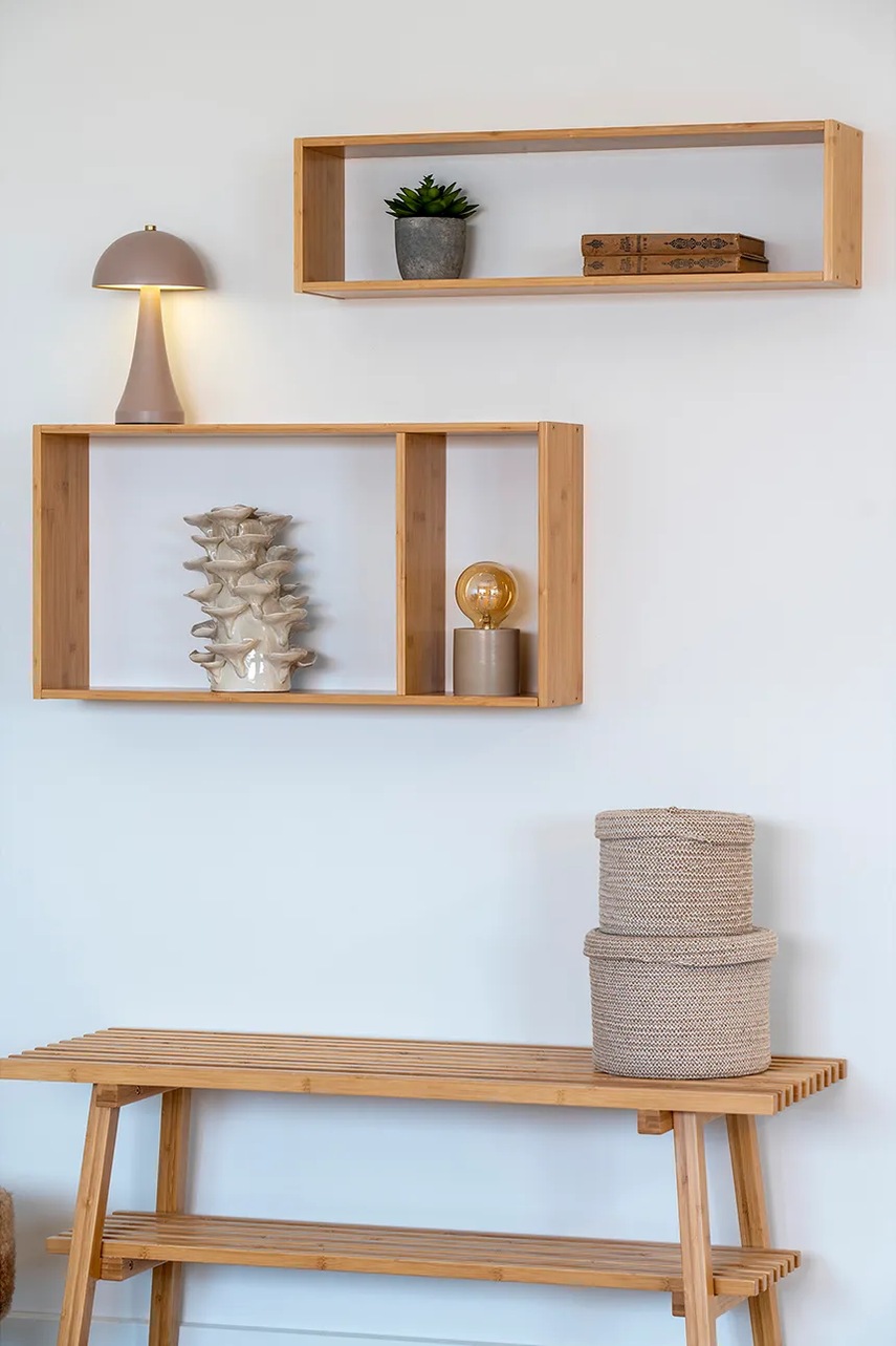 Ράφι τοίχου House Nordic Ember χρώμα: μπεζ φωτογραφία