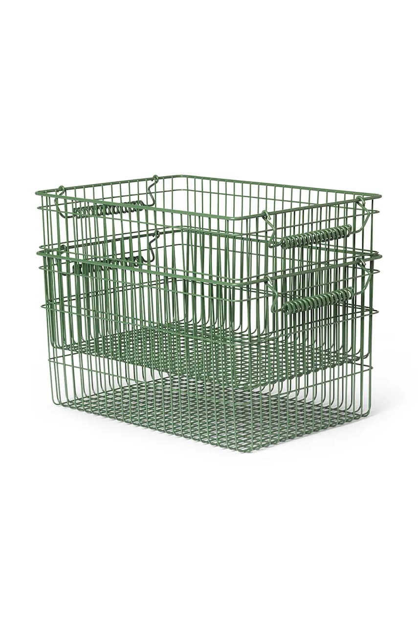 ferm LIVING coș de depozitare Cala culoarea verde ferm LIVING coș de depozitare Cala culoarea verde