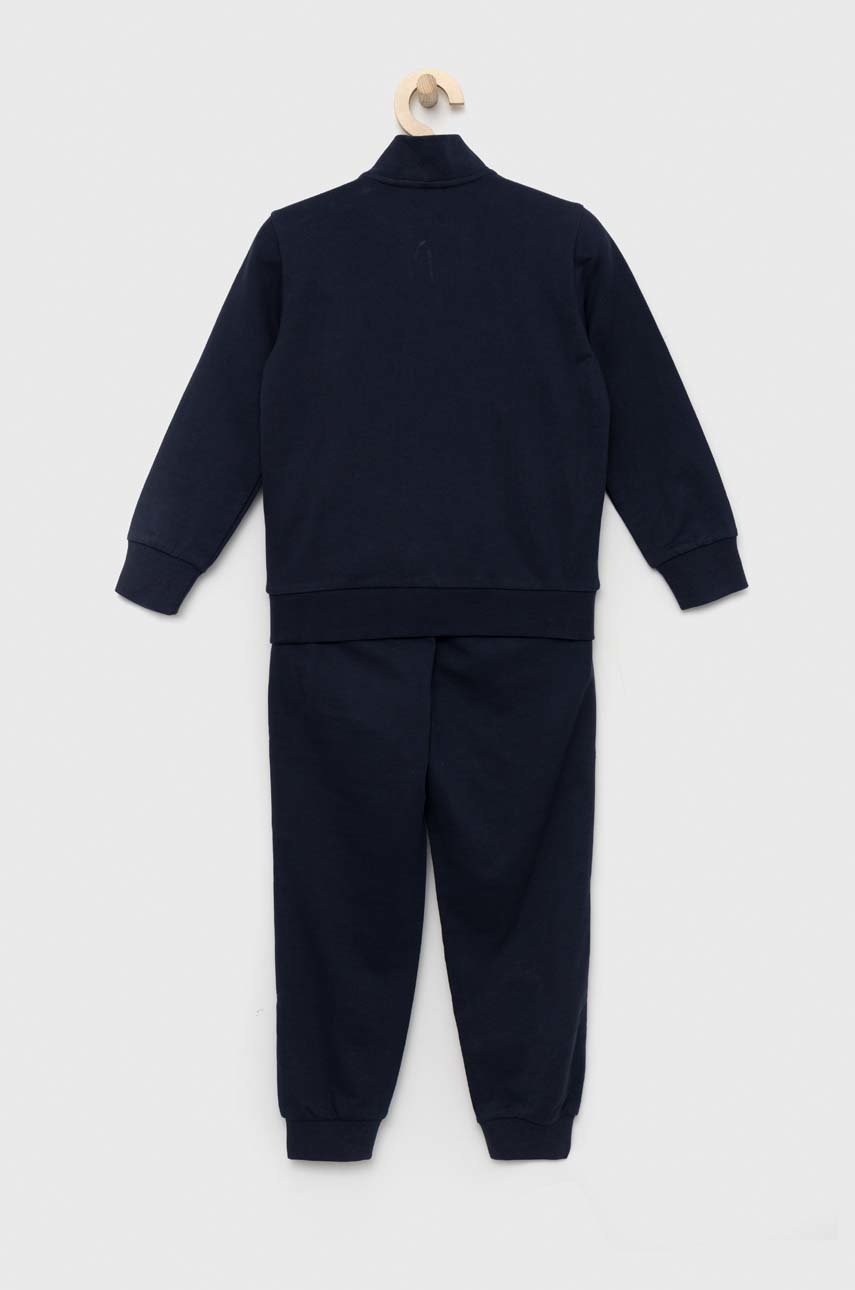 Дитячий бавовняний спортивний костюм EA7 Emporio Armani колір синій