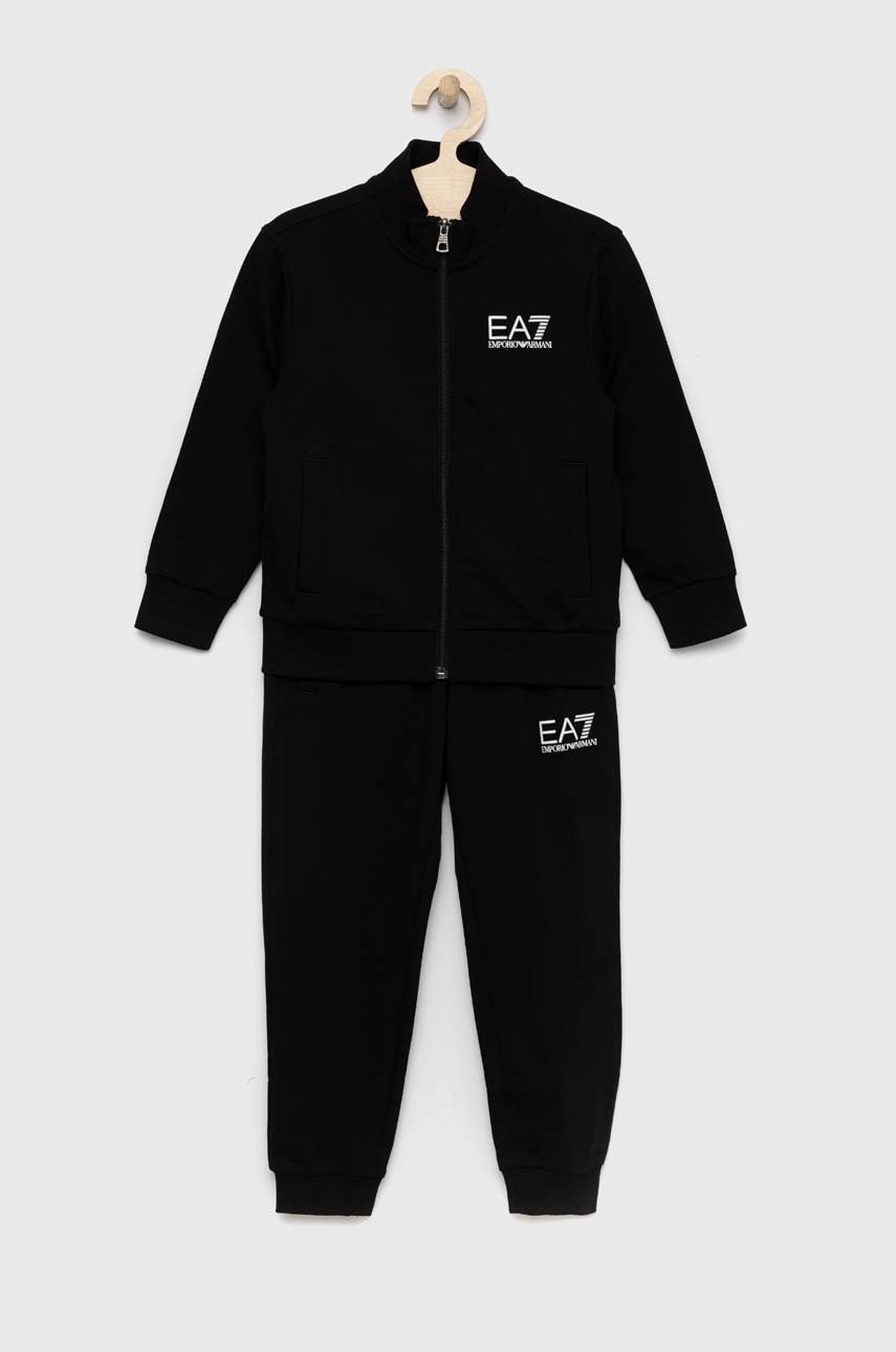 Детский хлопковый спортивный костюм EA7 Emporio Armani цвет чёрный в Днепре Детский хлопковый спортивный костюм EA7 Emporio Armani цвет чёрный в Днепре