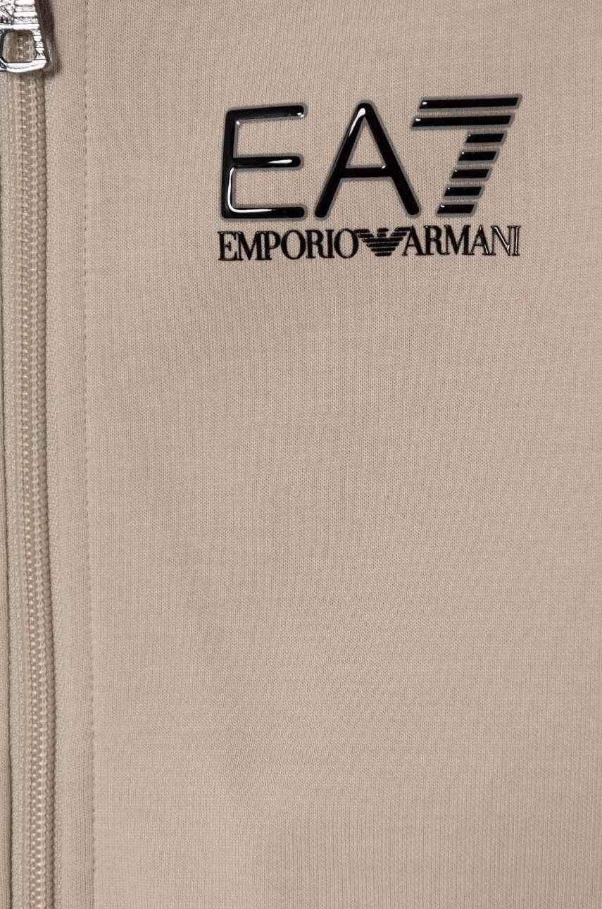 EA7 Emporio Armani Trening De Bumbac Pentru Copii Culoarea Bej