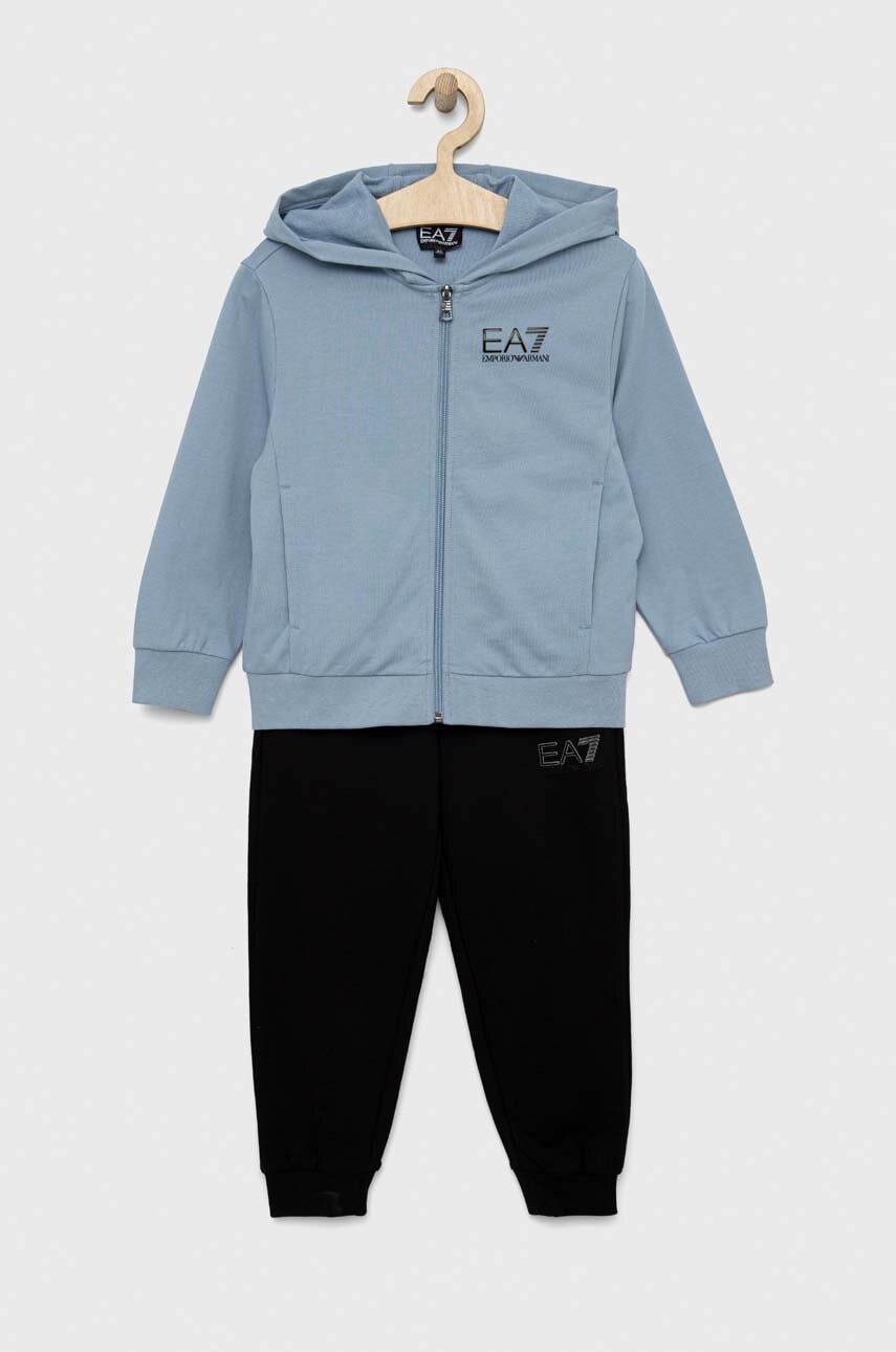 Детский хлопковый спортивный костюм EA7 Emporio Armani Детский хлопковый спортивный костюм EA7 Emporio Armani