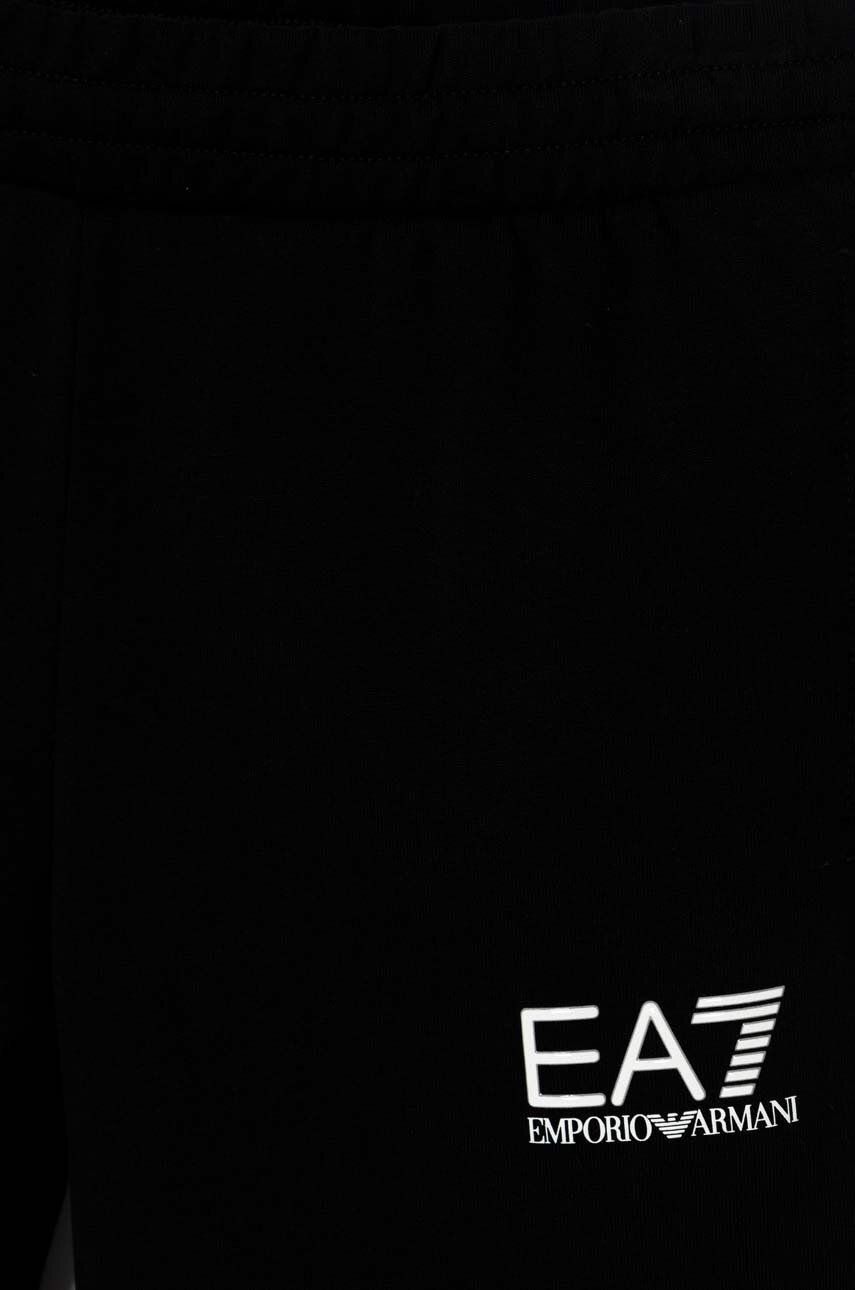 EA7 Emporio Armani Trening De Bumbac Pentru Copii Culoarea Negru