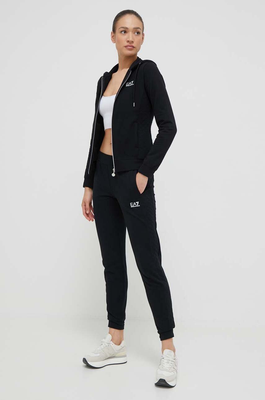 

Спортивний костюм EA7 Emporio Armani жіночий колір чорний