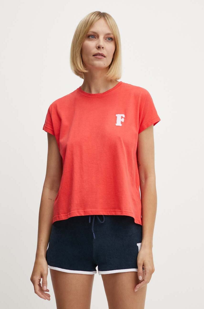 Fila pijama femei, culoarea rosu, FPS4162