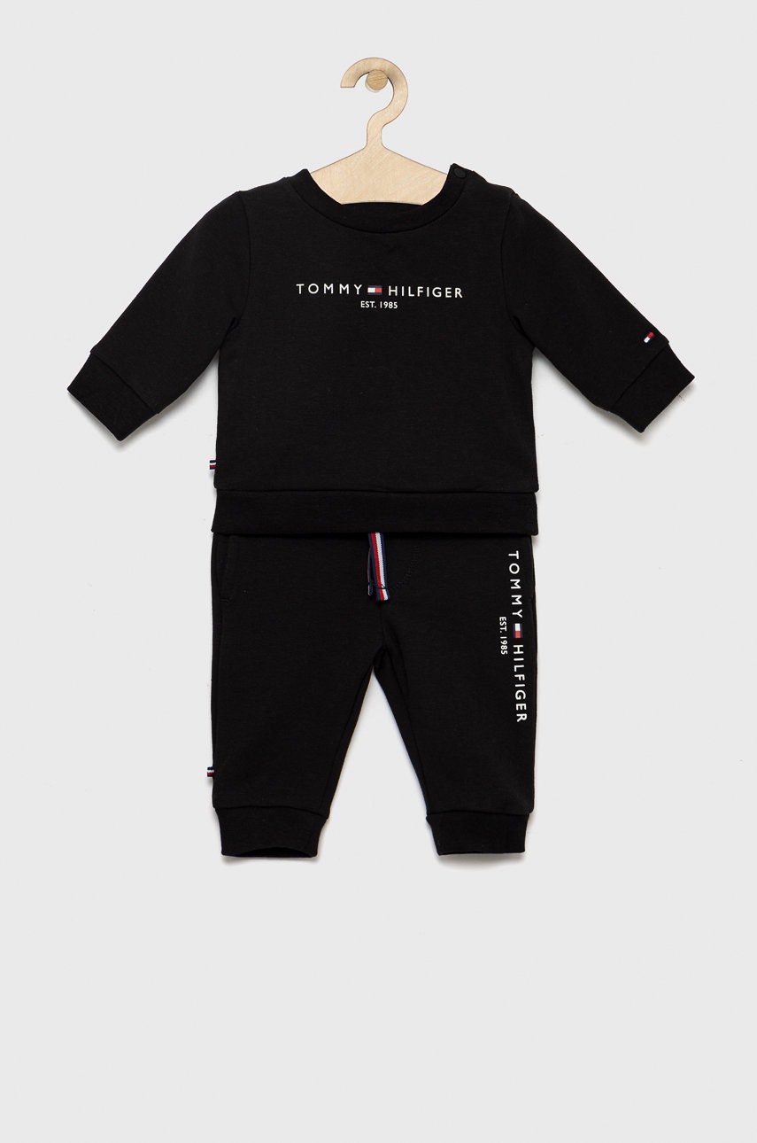 

Детски анцуг Tommy Hilfiger в черно, Черен