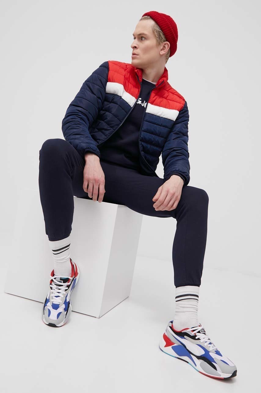 

Хлопковый спортивный костюм Jack & Jones мужской цвет синий