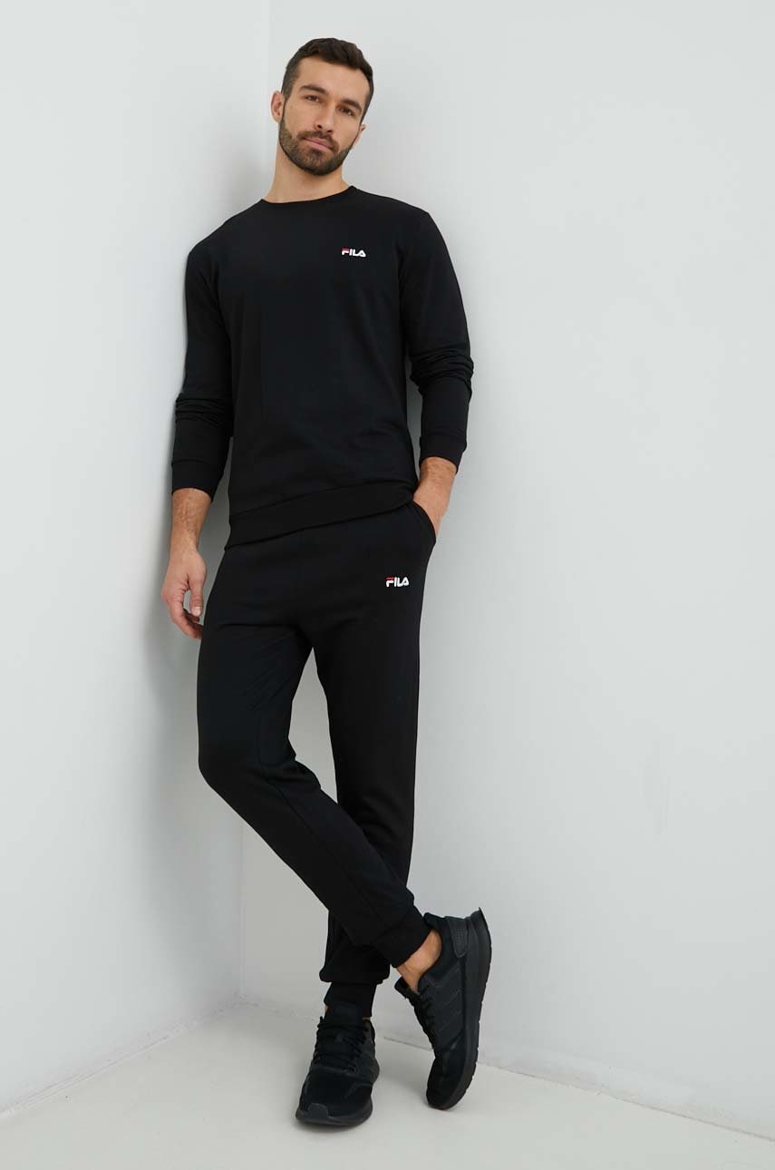 Fila trening bumbac barbati, culoarea negru