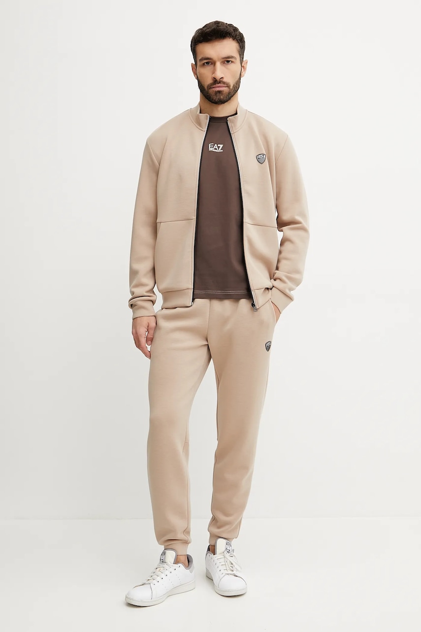 Tepláková souprava EA7 Emporio Armani černá barva