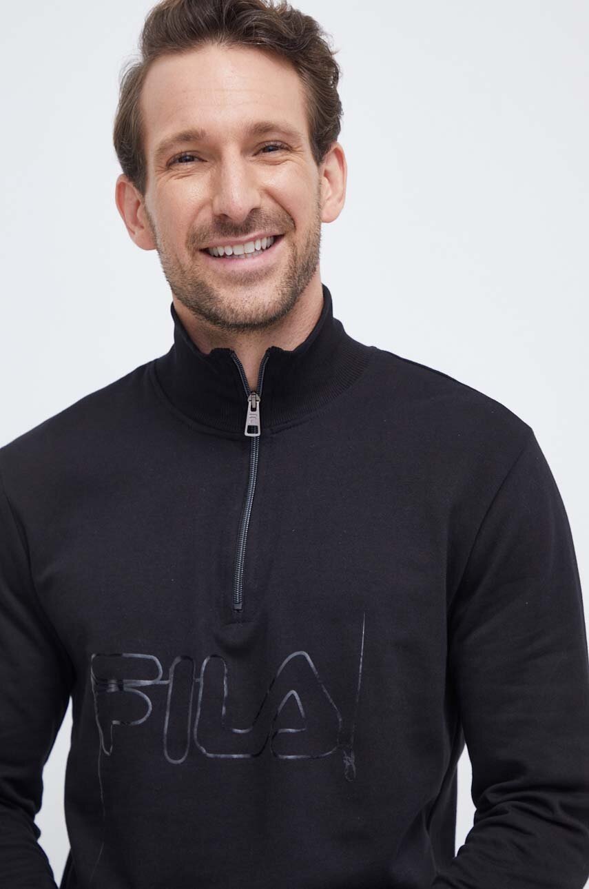 Βαμβακερή φόρμα Fila χρώμα: μαύρο φωτογραφία