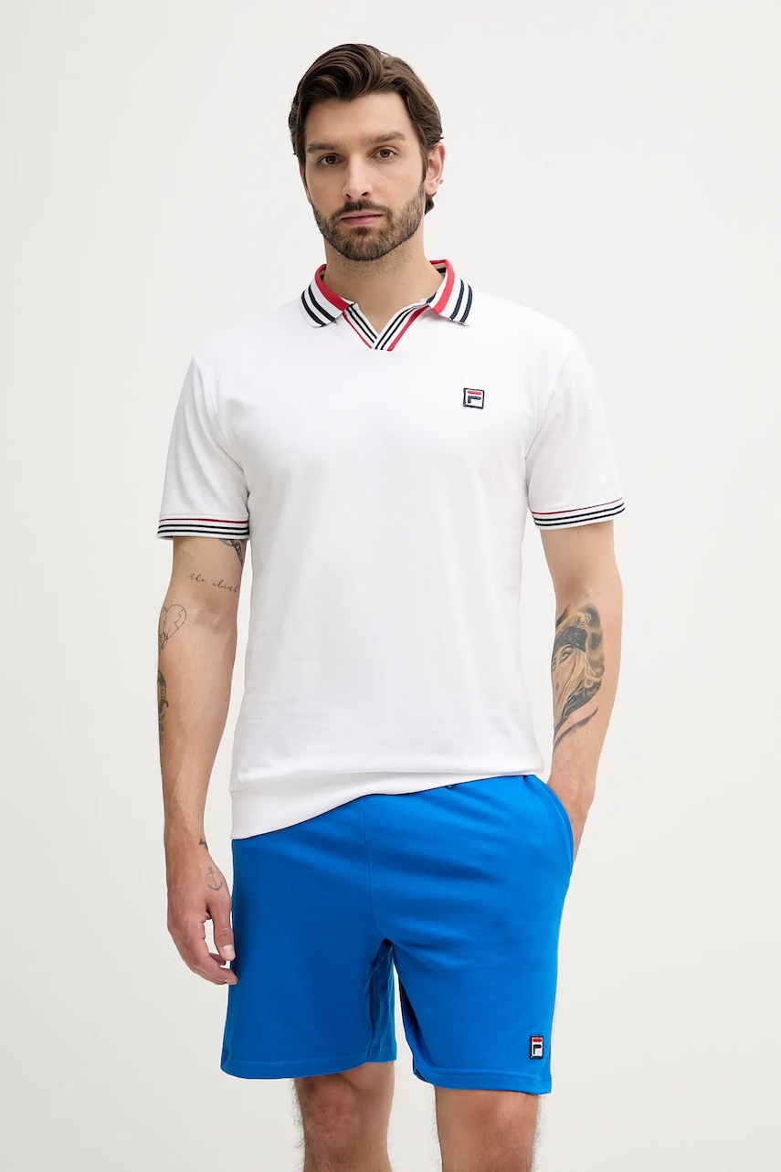 Fila set de lounge din bumbac culoarea alb, FPS1214