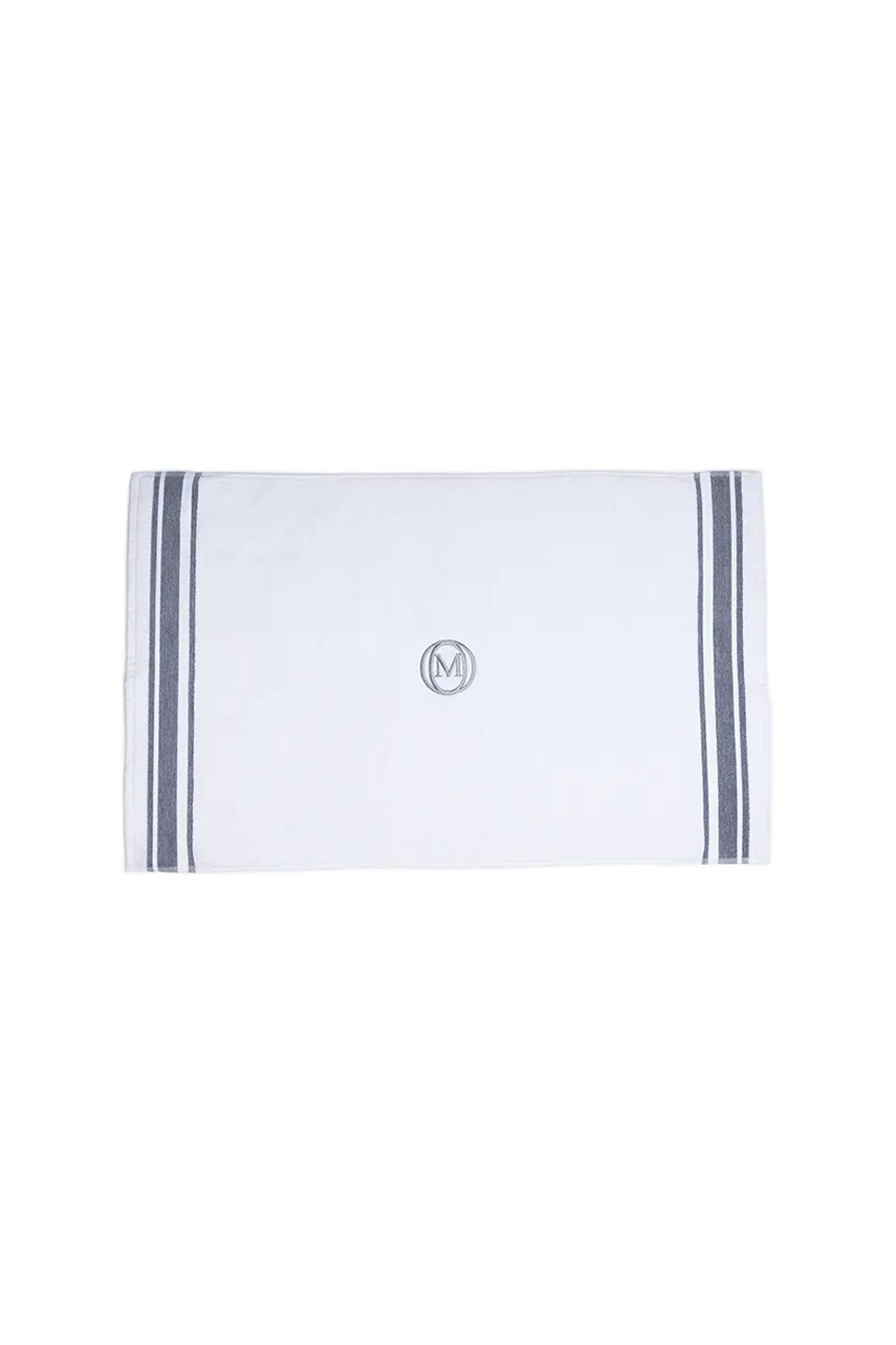 Levně Koberec do koupelny Officine Monogram Monogram Linea 60 x 100 cm šedá barva