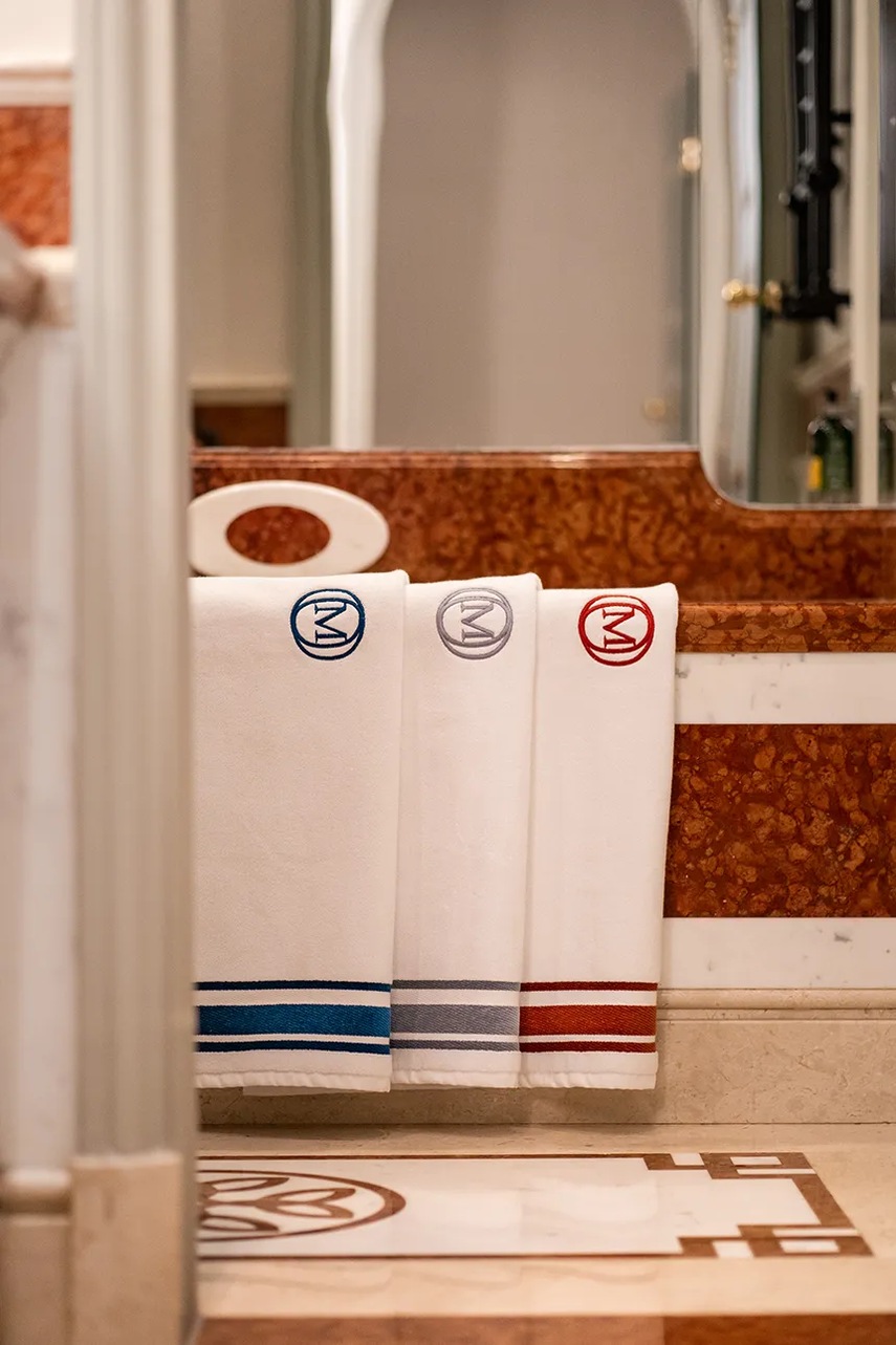 Χαλί μπάνιου Officine Monogram Monogram Linea 60 x 100 cm χρώμα: γκρι φωτογραφία