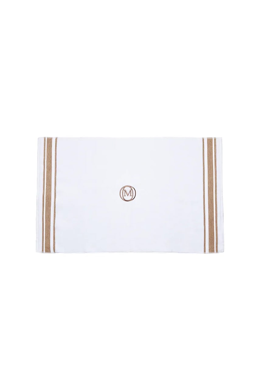 Levně Koberec do koupelny Officine Monogram Monogram Linea 60 x 100 cm béžová barva