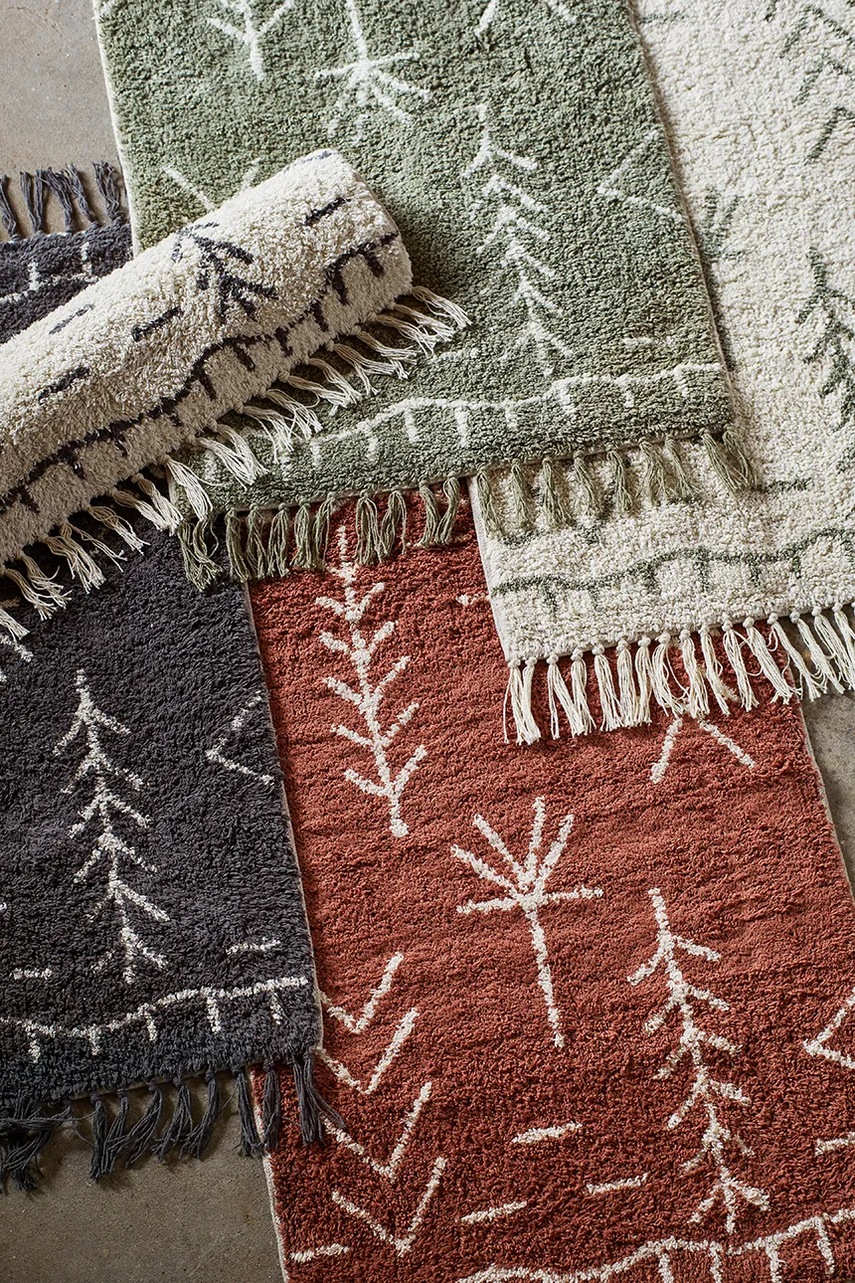 Коврик для ванной Madam Stoltz 90 x 60 cm цвет чёрный