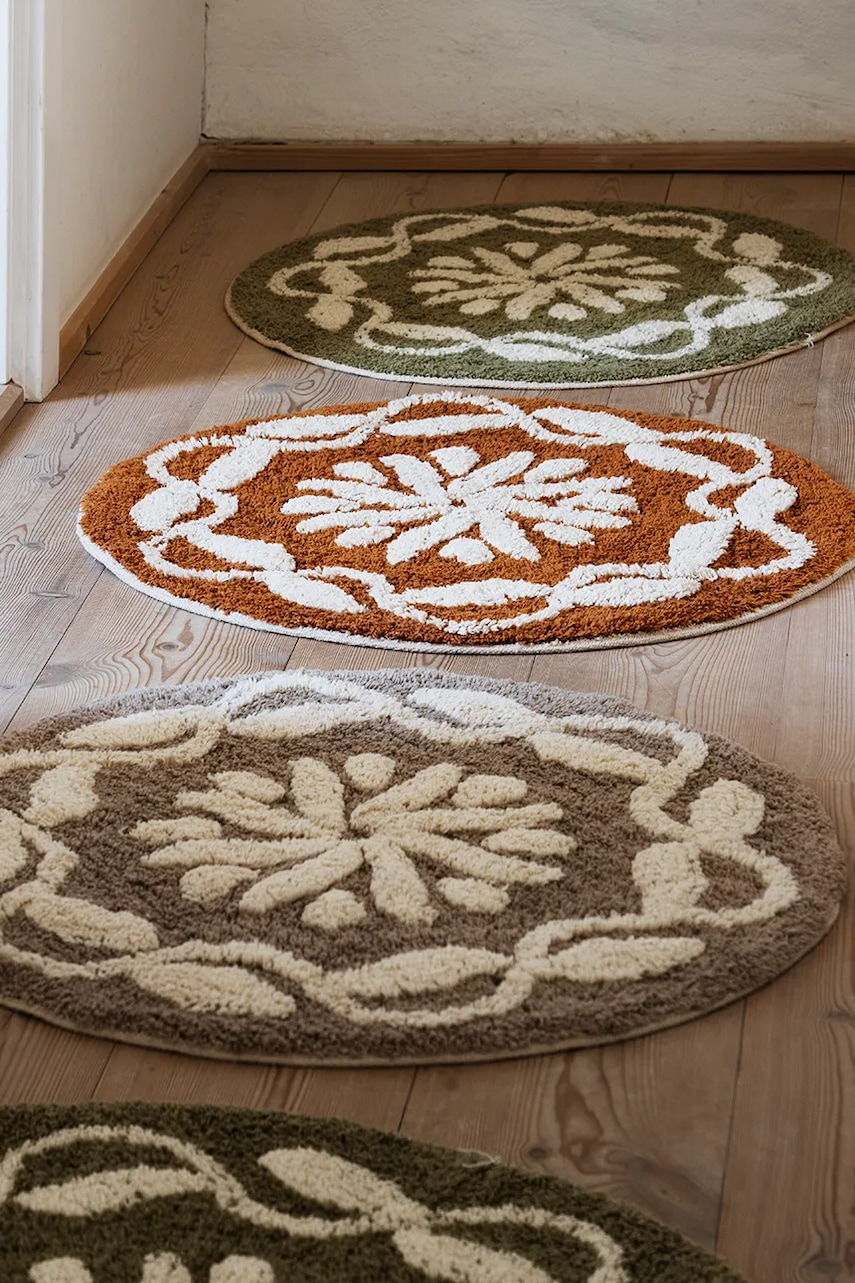 Bavlněný koupelnový kobereček Madam Stoltz 60 cm