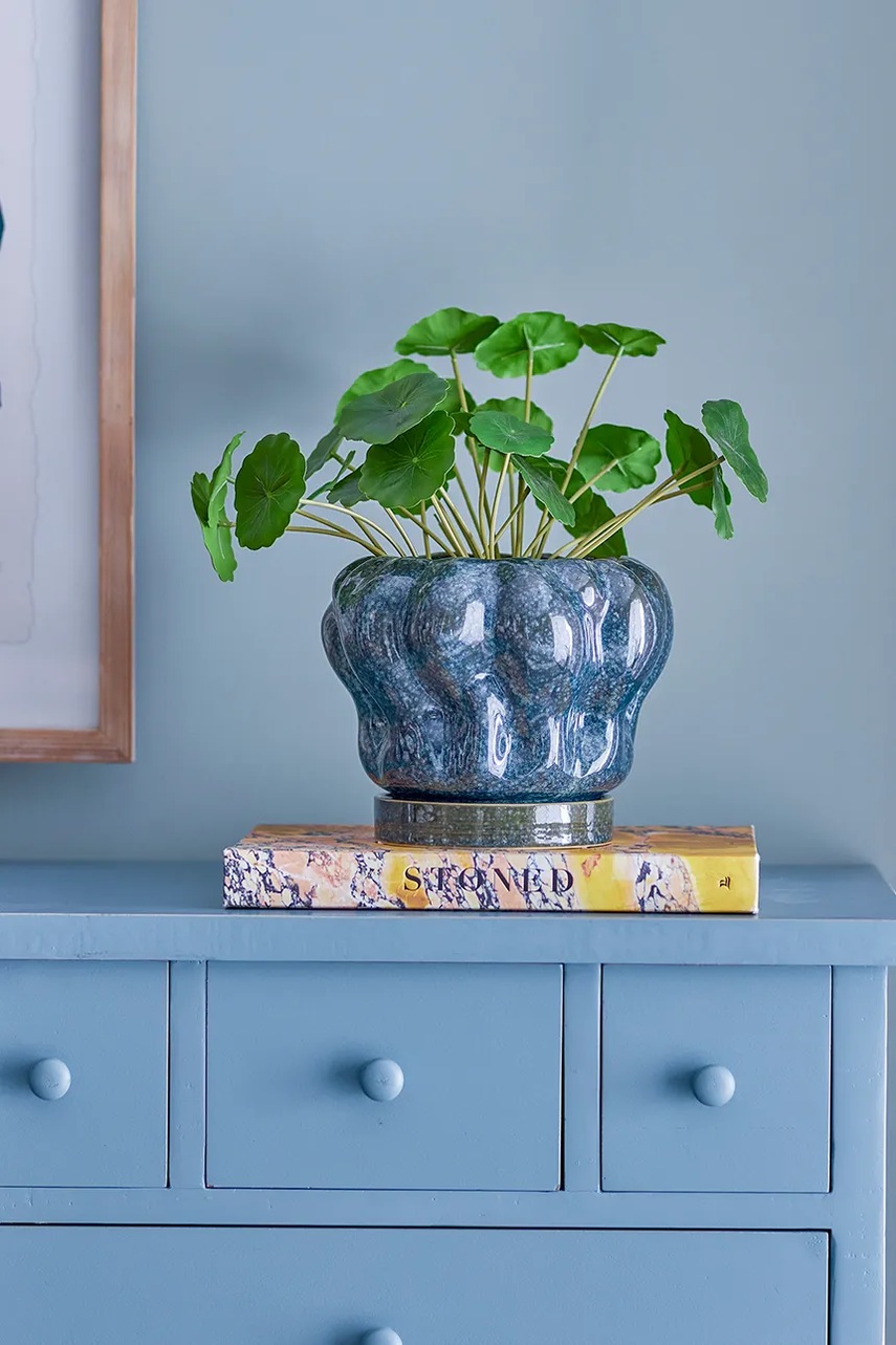 Γλάστρα Bloomingville Hollis χρώμα: μπλε φωτογραφία