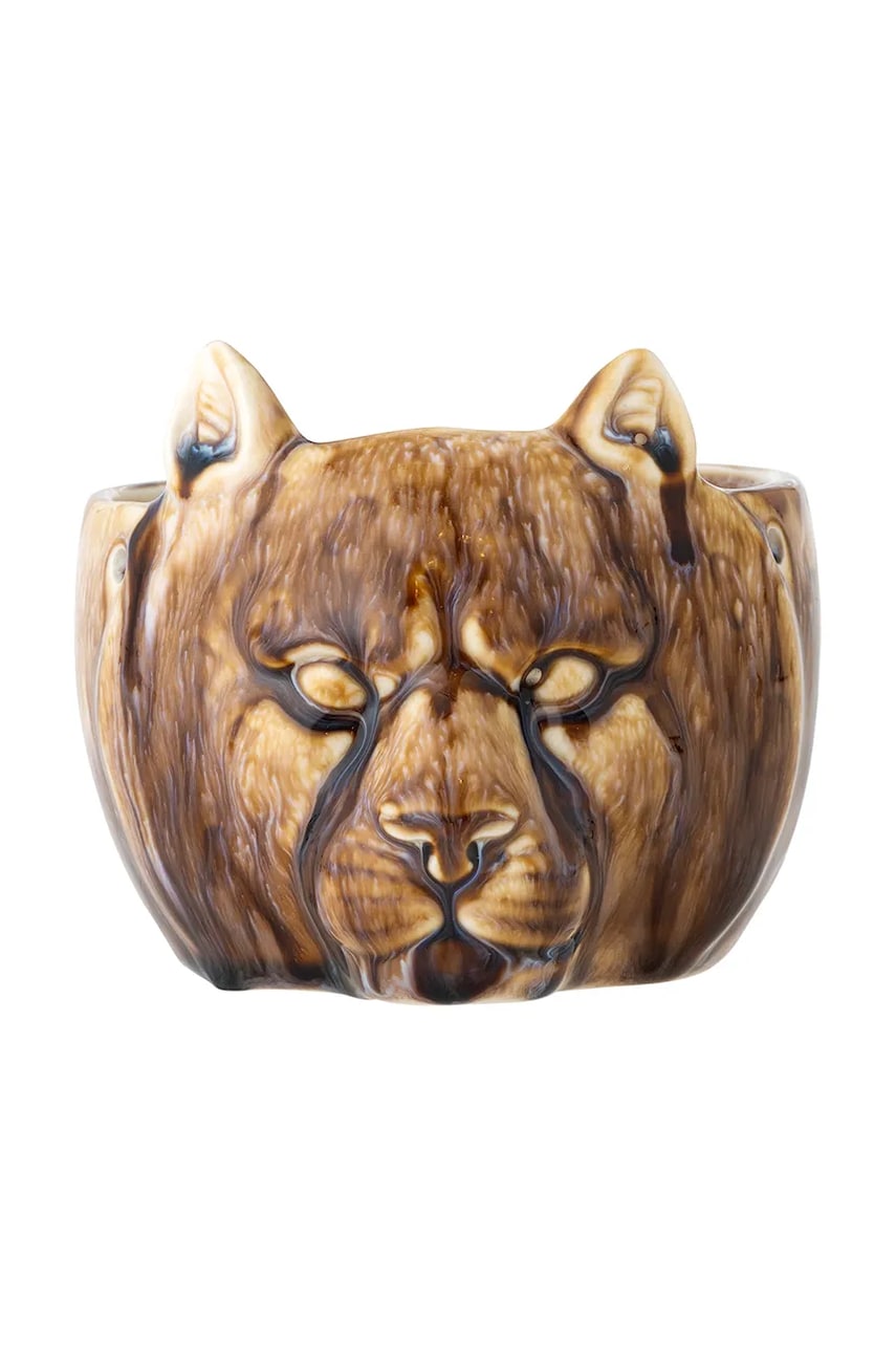 Levně Květináč Bloomingville 13 x 9,5 x 11,5 cm hnědá barva