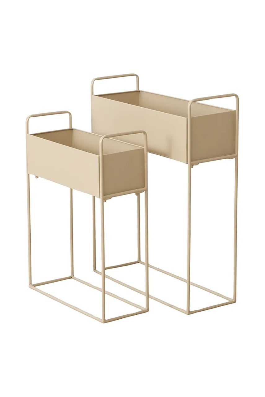Boltze set ghivece de flori Lugano 2-pack culoarea bej