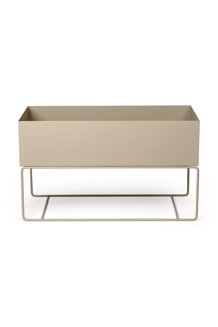 ferm LIVING ghiveci cu ramă Plant Box L culoarea bej