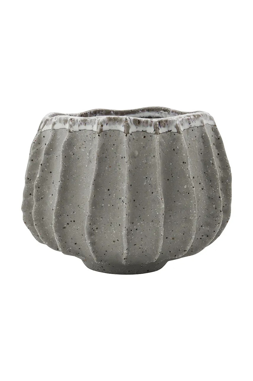 Levně Květináč House Doctor HDShell 14 cm šedá barva