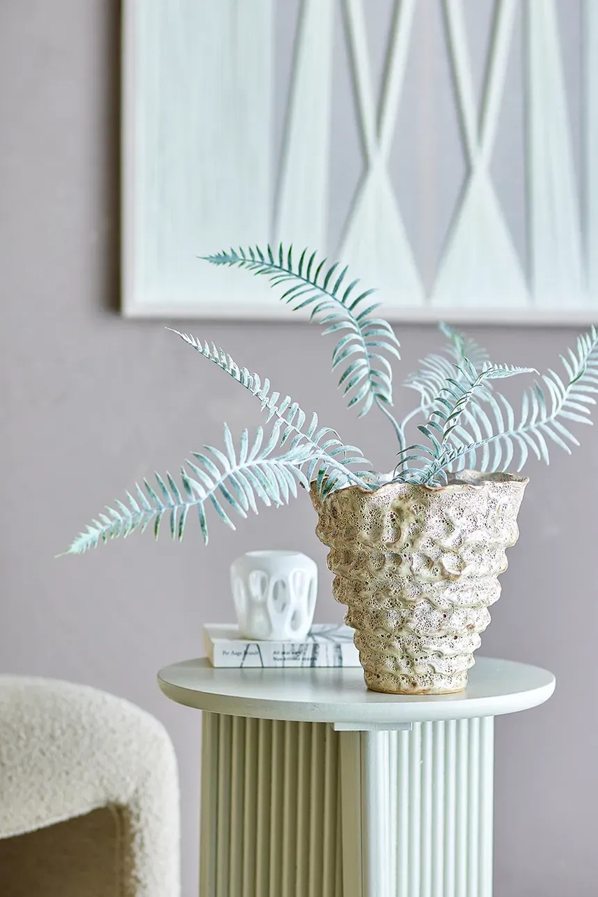 Γλάστρα Bloomingville Colleen 22,5 x 21 cm χρώμα: άσπρο φωτογραφία