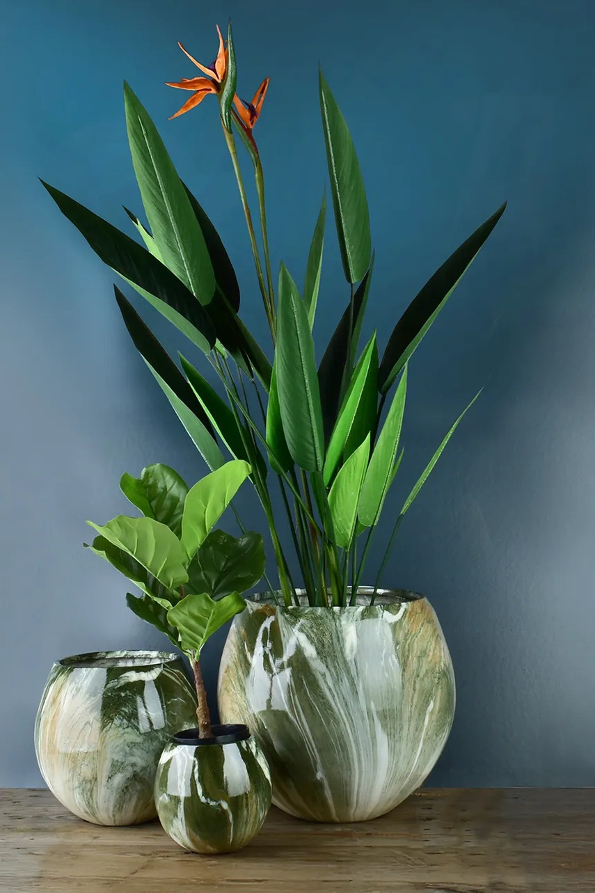 Inne Σετ καλυμμάτων για γλάστρες διακοσμητικό 44 x 44 x 40 cm φωτογραφία